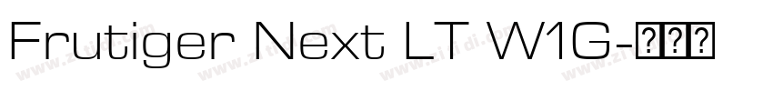 Frutiger Next LT W1G字体转换